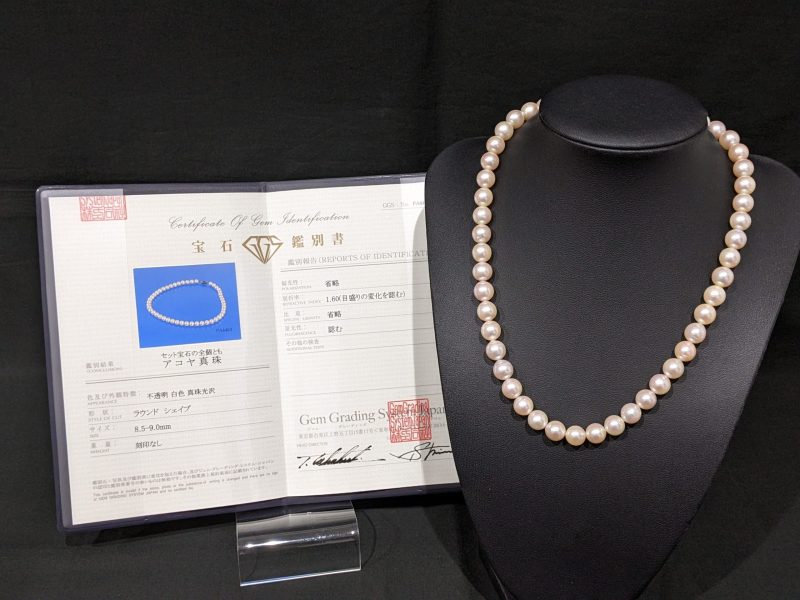 アコヤ真珠,白色,ネックレス