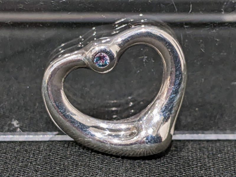 ティファニー,オープンハート,石付き