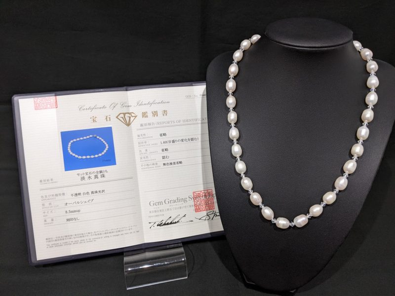 淡水真珠,石付き,オーバルシェイプ