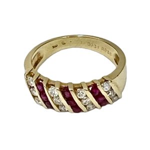 石付K18リング,色石,18金