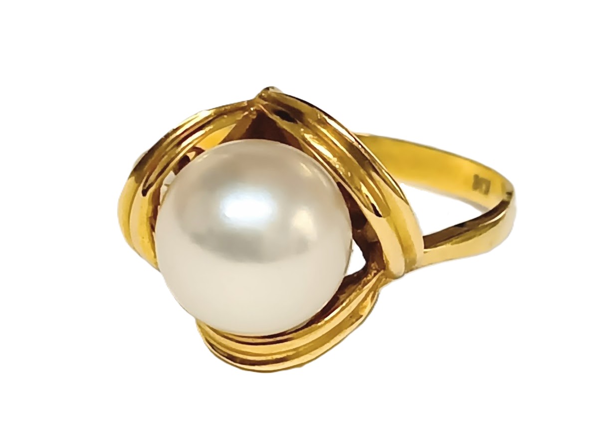 K18,パール,リング