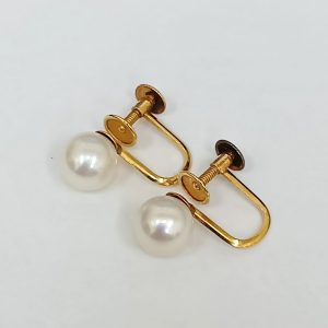 K18,パール,イヤリング
