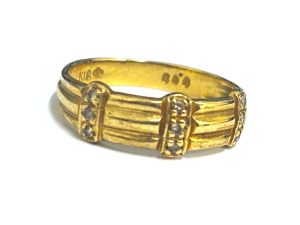 K18,リング,ダイヤモンド