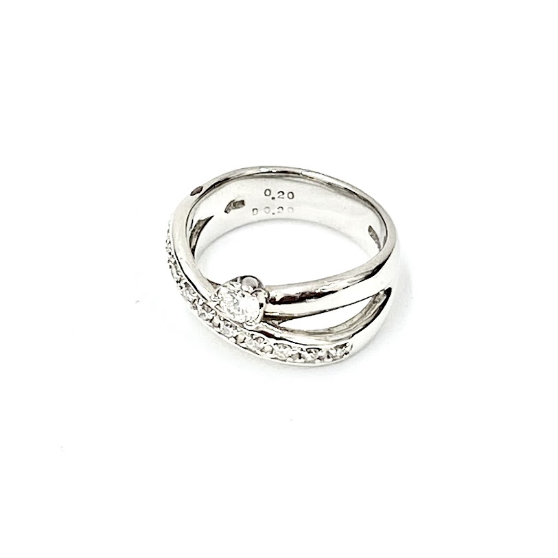 Pt900石付リング,Pt900,ダイヤ