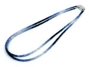 シルバー,サファイア,ネックレス