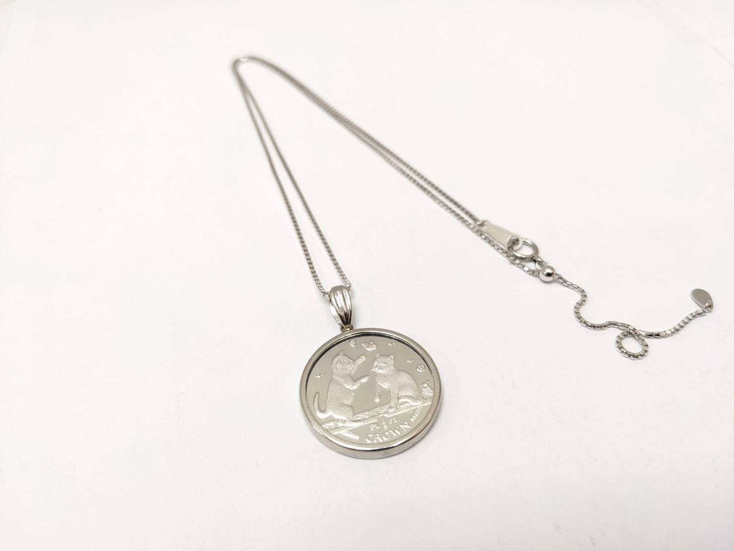 プラチナ,ネックレス,コイン