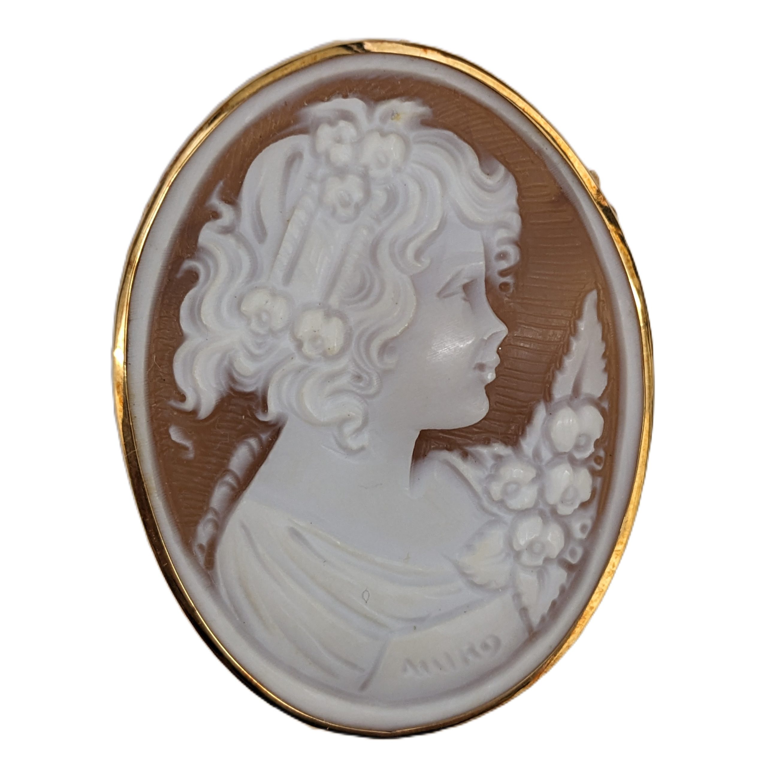 カメオ,K18,ネックレストップ,買取,君津