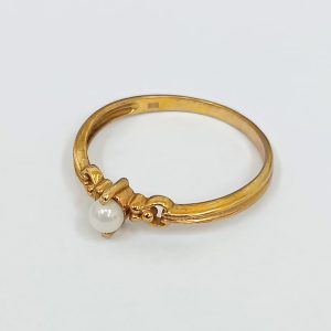 K18,リング,パール