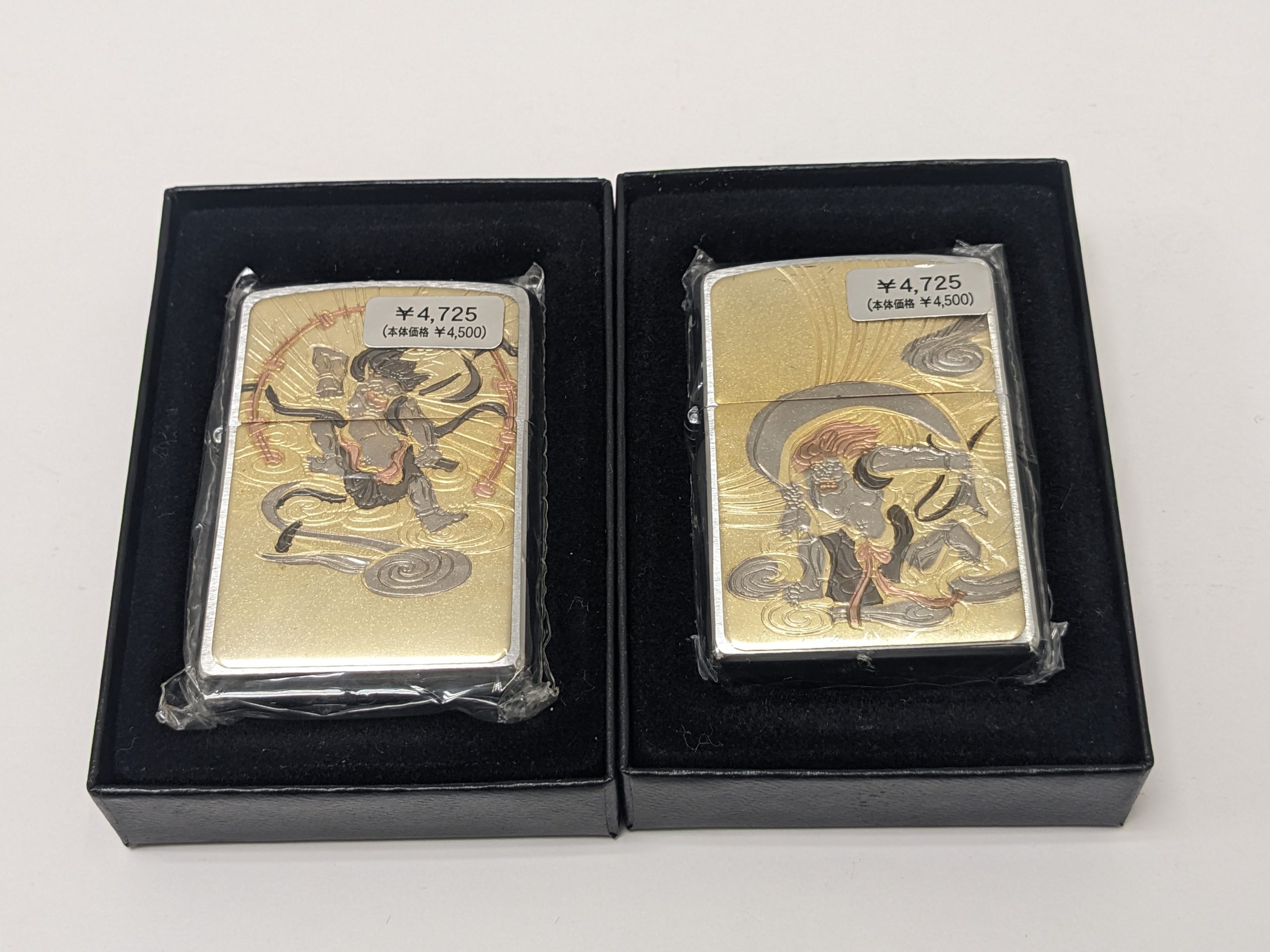 ZIPPO,ライター,風神雷神