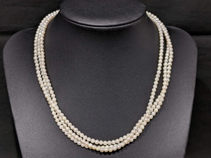 パールネックレス,3連,Pt850
