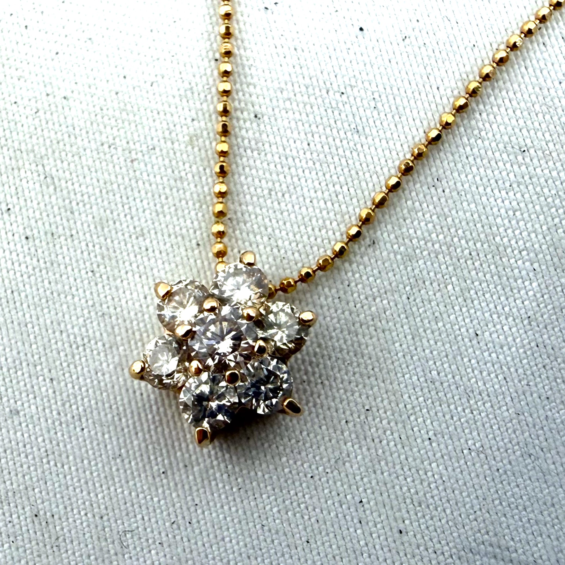 K18,メレダイヤ,ネックレス