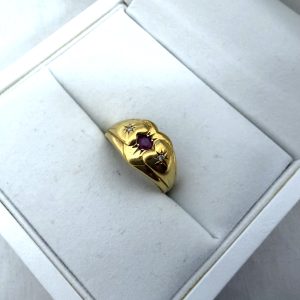 K18,ルビー,リング