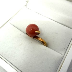 K18,珊瑚,リング