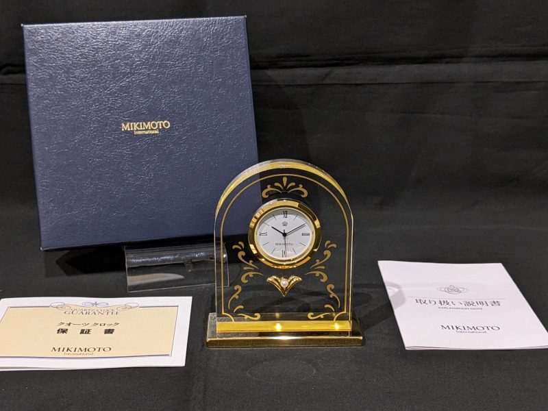 MIKIMOTO,真珠付置時計,クオーツ