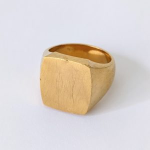 純金,リング,印台