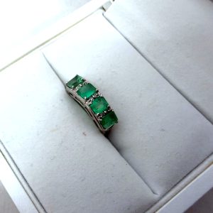 Pt900,エメラルド,リング